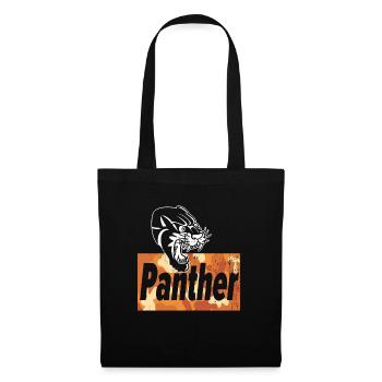 Panther Camouflage Cute Cat Lover T-Shirt Present - Tote Bag - black - Front