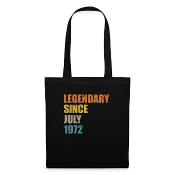 Né en juillet 1972 50 ans 50s 50e anniversaire - Sac en tissu - noir - Devant