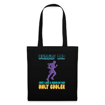 Funny Running For Men Dad Marathon Runner Coach - Stoffbeutel - Schwarz - Vorne