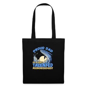 Proud Dad Of A Microbiologist Ocean Scientist - Tote Bag - black - Front