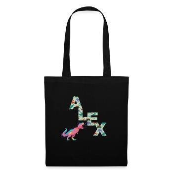 ALEX - Beautiful boy name with cute dinosaurs - Tote Bag - black - Front