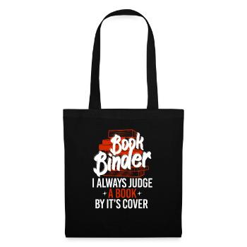 Book Binder Judge Book By Cover - Tote Bag - black - Front