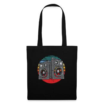Vintage Subwoofer Music Audio Stereo - Tote Bag - black - Front