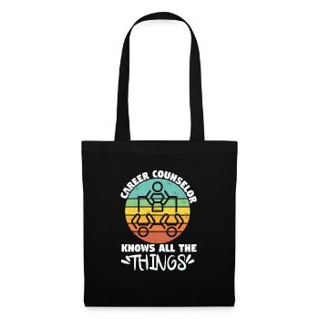 Career Counselor Knows All The Things - Tote Bag - black - Front