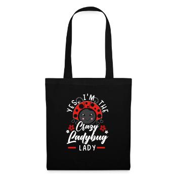 Ladybug Lady Entomology Insect Catching Bug Hunter - Tote Bag - black - Front