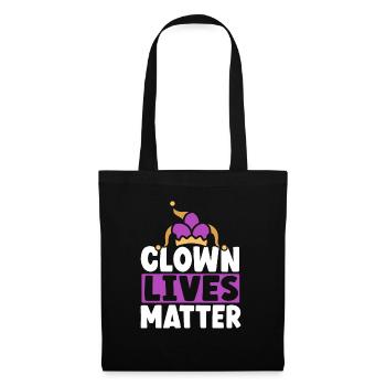 Clown Lives Matter Circus Geburtstagsfeier Darsteller - Stoffbeutel - Schwarz - Vorne