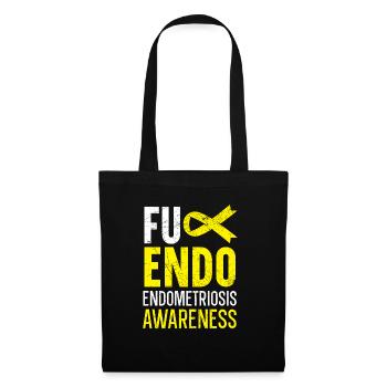 Endo Warrior Endometriosis Awareness Disease - Tote Bag - black - Front