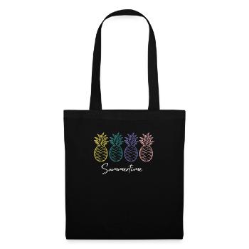 Chemise d’été d’été Femmes Hommes - Sac en tissu - noir - Devant