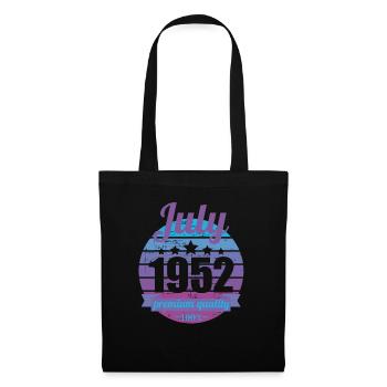 Born July 1952 70 years 70s 70th birthday - Tote Bag - black - Front
