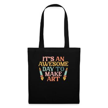 C’est une journée géniale pour faire peintre professeur d’art - Sac en tissu - noir - Devant