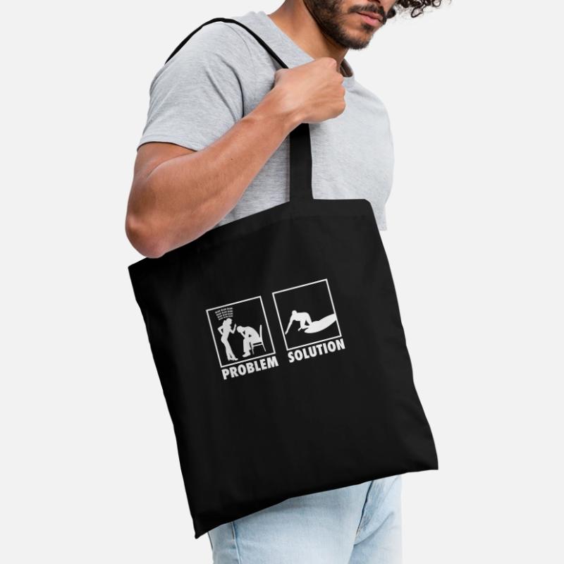 Surfing Surfers Statement Problem Solution. Tote Bag