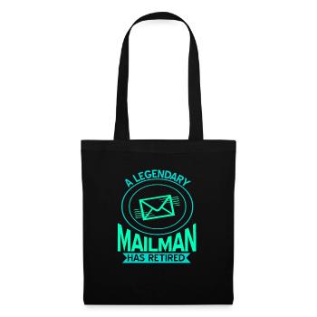 A Legendary Mailman Has Retired T-Shirt Present - Tote Bag - black - Front
