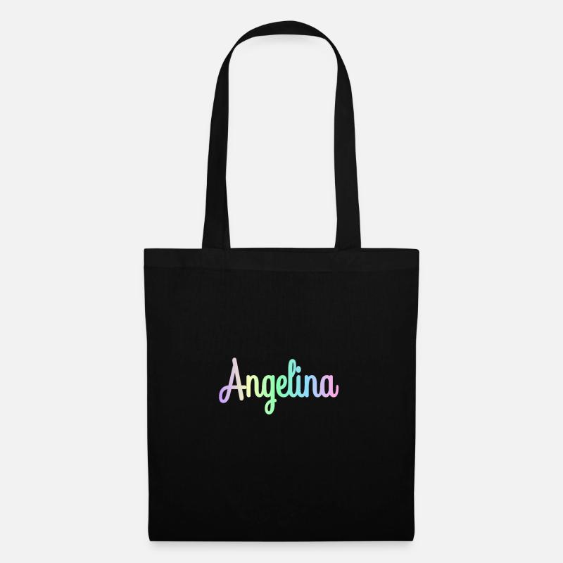 ANGELINA Rainbow Minimalist Cursive - Tote Bag - black