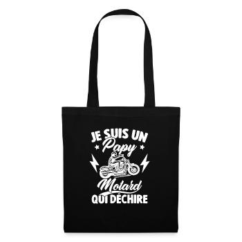 Je Suis Un Papy Motard Qui Déchire - Sac en tissu - noir - Devant