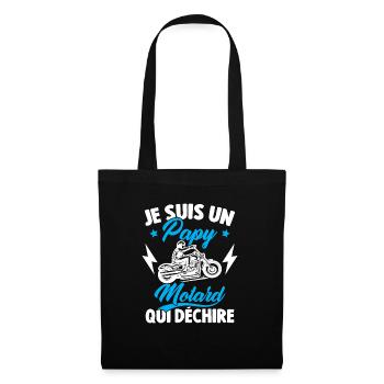 Je Suis Un Papy Motard Qui Déchire - Sac en tissu - noir - Devant