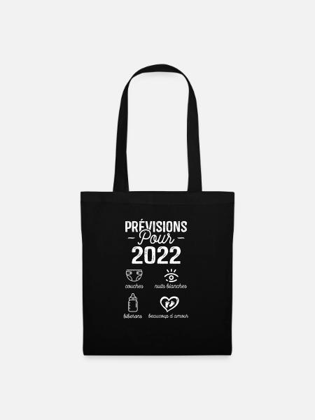 2022 Annonce Grossesse Papa Annonces Grossesse - Sac en tissu - noir