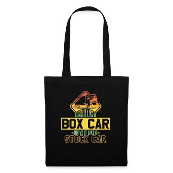 Load Like Box Car Drive Stock Car - Tote Bag - black - Front