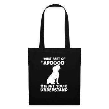 Cute Beagle Dog Owner Motif Beagle Gassi - Tote Bag - black - Front