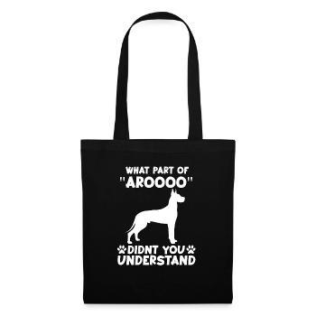 Cute Great Dane Dog Owner Motif Great Dane Gassi - Tote Bag - black - Front