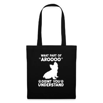 Cute Yorkshire Terrier Dog Motif Yorki Gassi - Tote Bag - black - Front