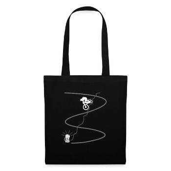 Mountain bike and beer - Tote Bag - black - Front