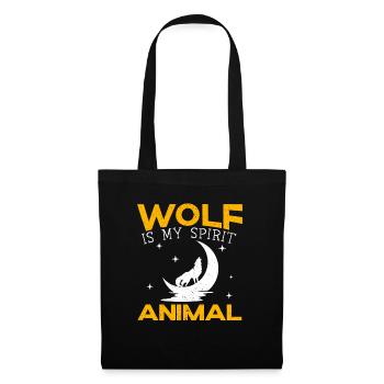 Wolf Is My Spirit Animal Wildlife Animal Zookeeper - Tote Bag - black - Front