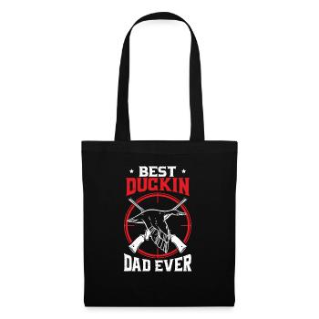 Best Duckin Dad Ever Waterfowl Hunting Hunter - Tote Bag - black - Front