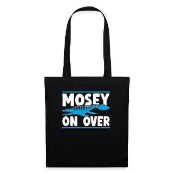 Mosey On Over Mosasaurus Paléontologue Dinosaure - Sac en tissu - noir - Devant