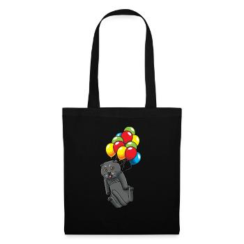 Scottish Folding Ear Cat Cat - Tote Bag - black - Front