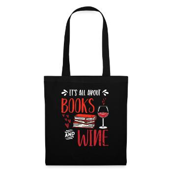Bookaholic Read more books I love books Book - Tote Bag - black - Front