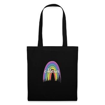 ALEXA Rainbow Cursive - Tote Bag - black - Front