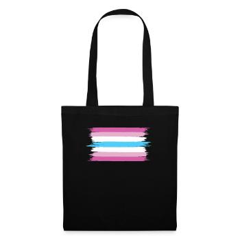 Femboy Flagge Geschenk - Stoffbeutel - Schwarz - Vorne