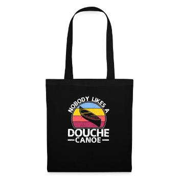 Nobody likes a Duppen Canoe Funny Camping Canoe - Tote Bag - black - Front