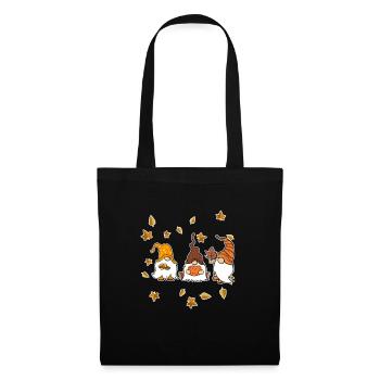 Gnomes I Pumpkin I Autumn Thanksgiving - Tote Bag - black - Front