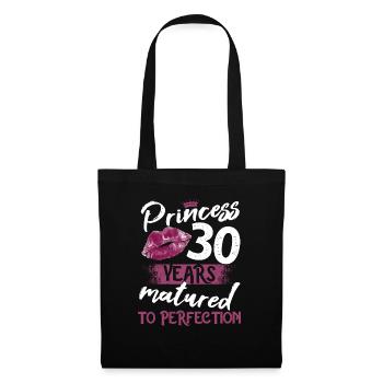30 year old girl 30 bday Princess 30 birthday - Tote Bag - black - Front