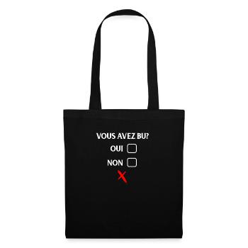 Vous Avez Bu Oui Non, Contrôle De L'alcool Drôle, - Sac en tissu - noir - Devant