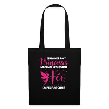 Certaines Sont Princesses Mais Moi Je Suis Une - Sac en tissu - noir - Devant