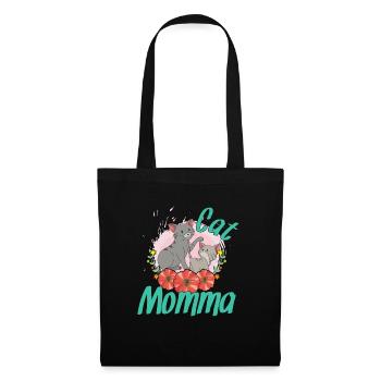 Cat mom - Tote Bag - black - Front
