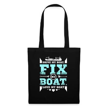 Fix my boat love my boat - Tote Bag - black - Front