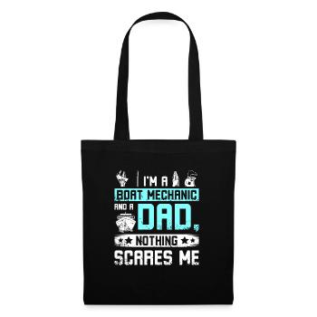 Boat mechanic and father dad - Tote Bag - black - Front