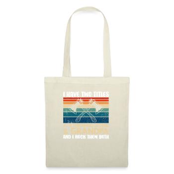 Deux titres Axe Throwing Legend Grandpa - Sac en tissu - nature - Devant