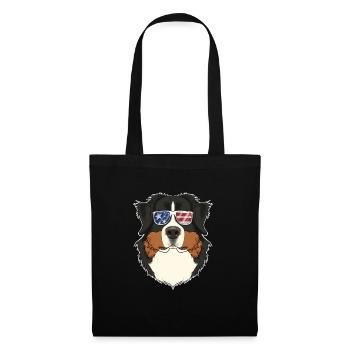 Bernese Mountain Dog USA Lunettes de soleil I Américain - Sac en tissu - noir - Devant