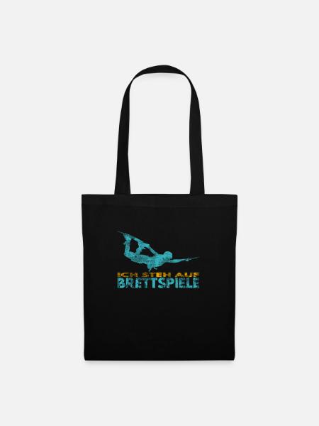 Ich steh auf Brettspiele. Wakeboard Lifestyle - Stoffbeutel - Schwarz
