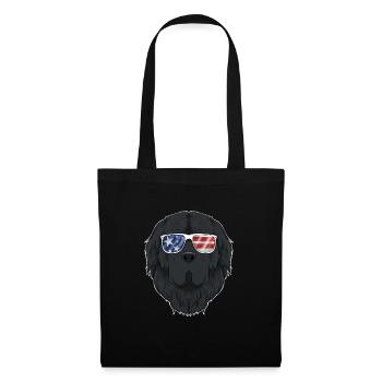 Newfoundland USA Sunglasses I American Flag - Tote Bag - black - Front