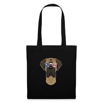 Mastiff USA Sunglasses I American Flag Mastiff - Stoffbeutel - Schwarz - Vorne