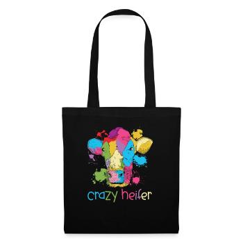 Crazy Heifer Cow Whisperer Cow Farming Farm - Tote Bag - black - Front