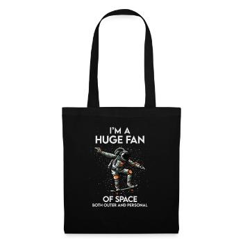Grand fan de l’espace à la fois astronaute personnel extérieur - Sac en tissu - noir - Devant