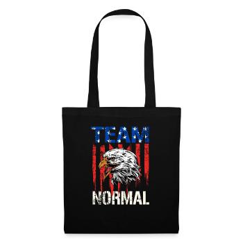 Équipe Normal Bold Eagle Drapeau américain en détresse - Sac en tissu - noir - Devant