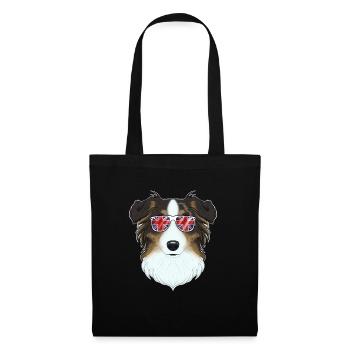 Berger australien UK Lunettes de soleil I Deutsch Flag - Sac en tissu - noir - Devant