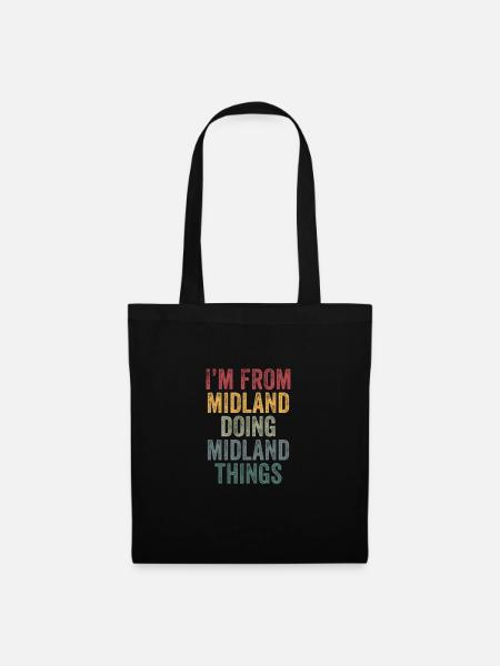 Midland things city - Stoffbeutel - Schwarz